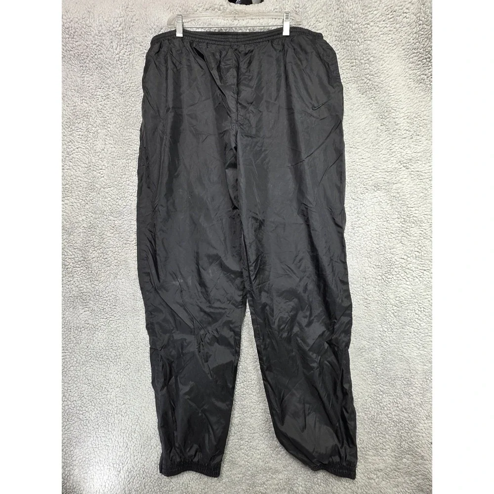 Nike Track Windbreaker Pants Mens XXL Baggy Hip Hop Utility Y2K Wide Vintage - Picture 2 of 14